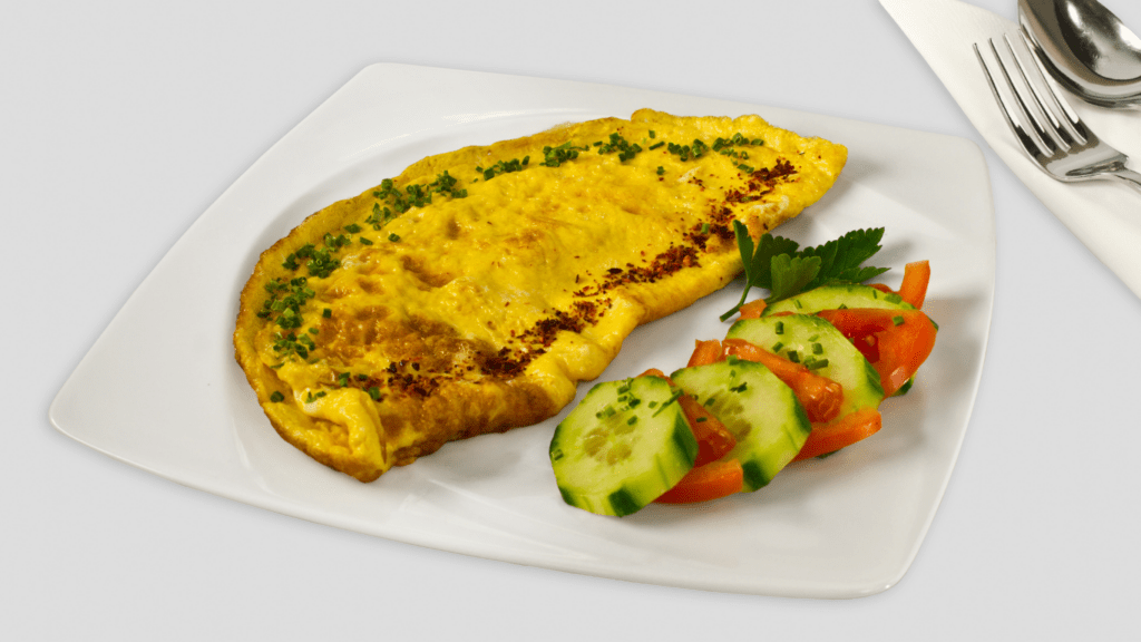 omelette dish on a plate