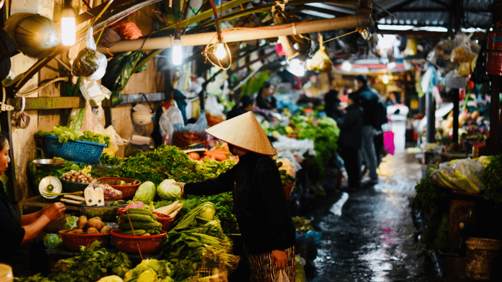 image of a wet market