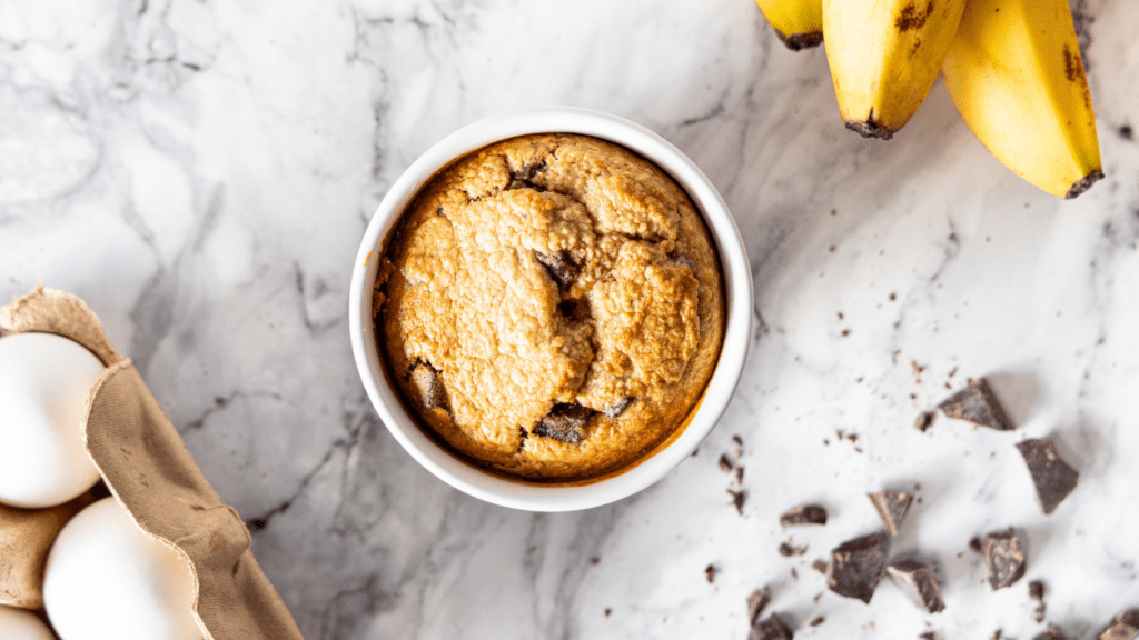 chocolate chips and a banana