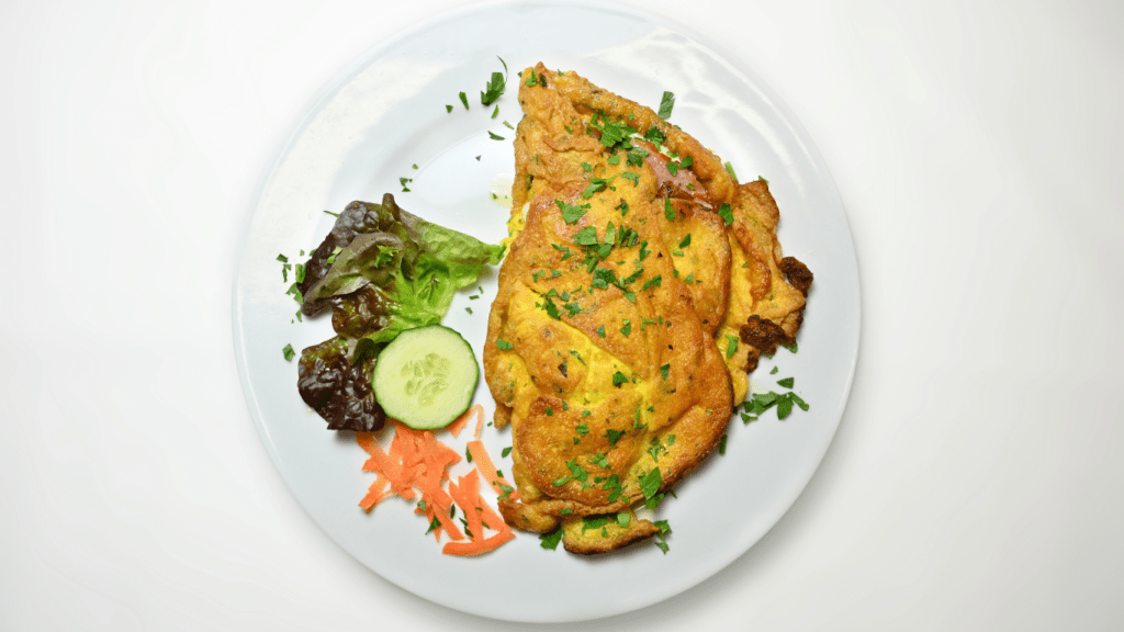 omelette dish on a plate