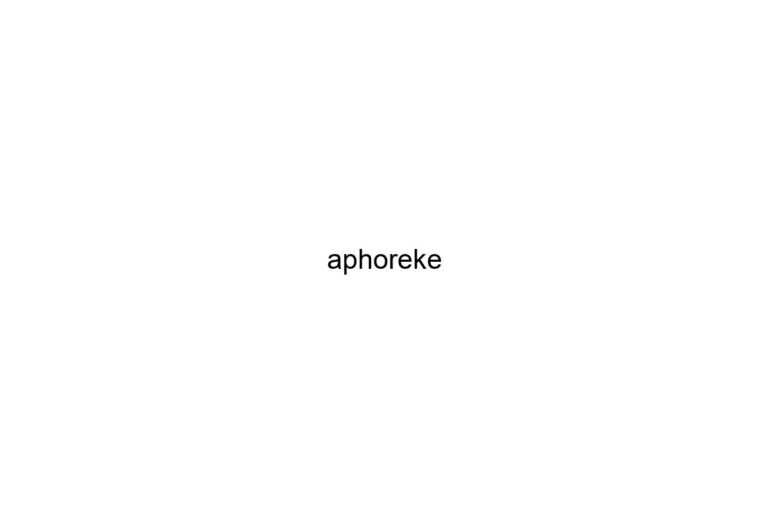 aphoreke