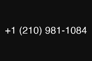 +1 (210) 981-1084
