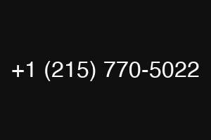+1 (215) 770-5022